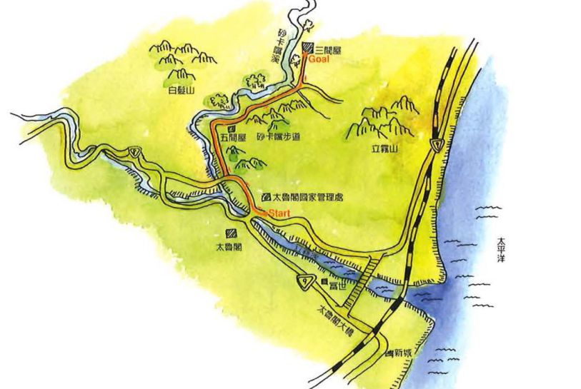 砂卡噹步道-水石美景渾然天成