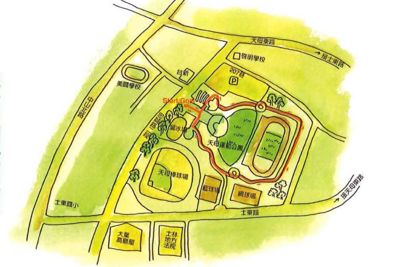 天母運動公園-親子同樂的運動公園