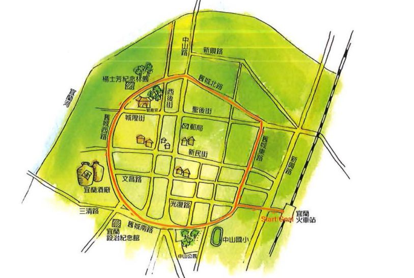 蘭城新月-悠遊蘭城文化走廊