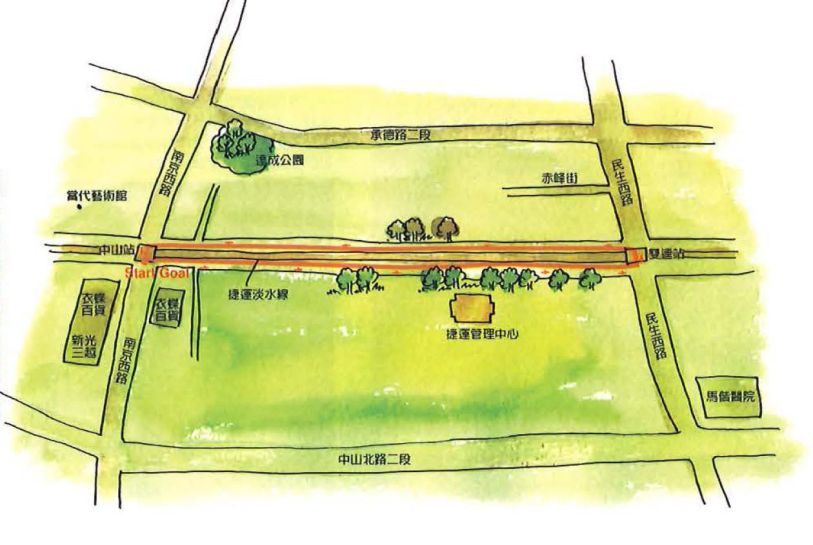 線形公園-鄰近捷運健走方便