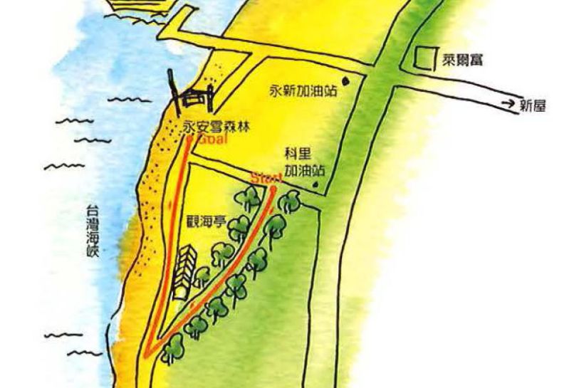 新屋綠色走廊-藍天、碧海和綠蔭
